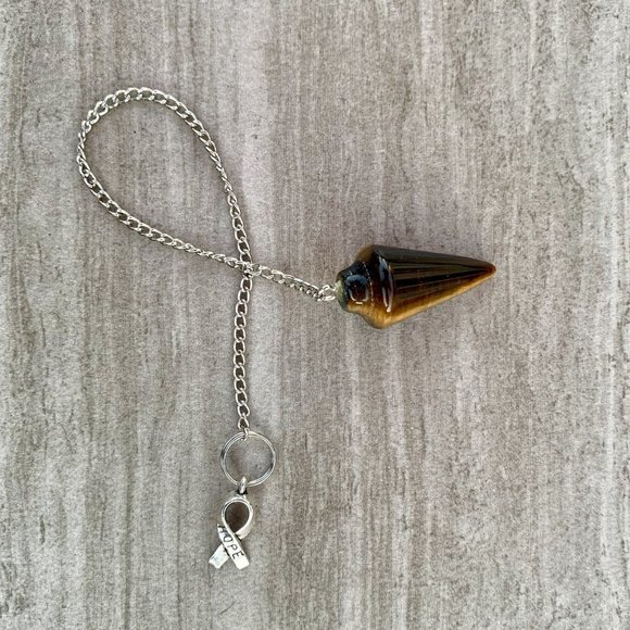 Tigers Eye Dowsing Pendulum Bracelet - Picture 4 of 10